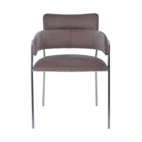 Luxe Mink Velvet Dining Chair