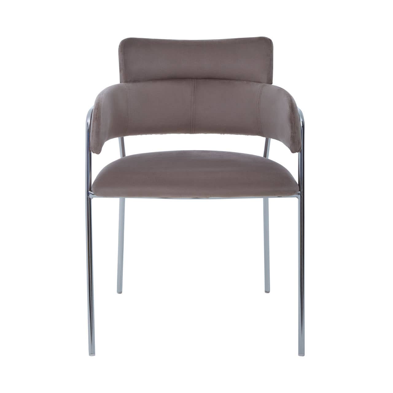 Luxe Mink Velvet Dining Chair