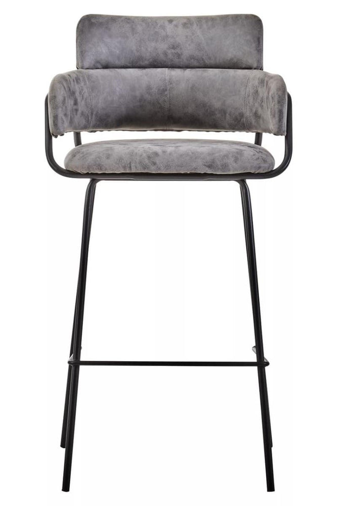 Luxe Grey Bar Chair