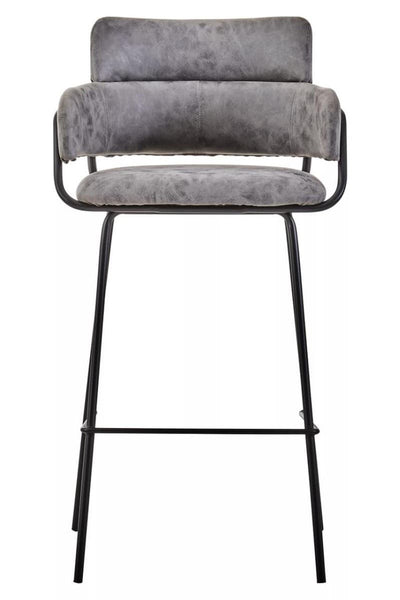 Luxe Grey Bar Chair