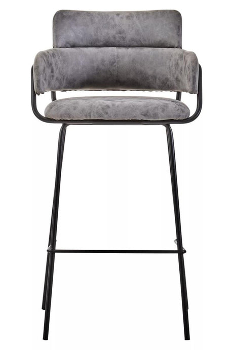 Luxe Grey Bar Chair
