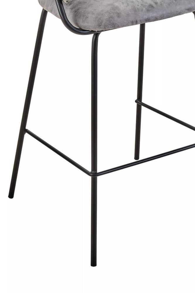Luxe Grey Bar Chair