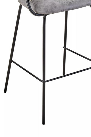 Luxe Grey Bar Chair