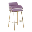 Luxe Velvet Gold Bar Chair