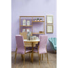Luxe Pink Velvet Dining Chair