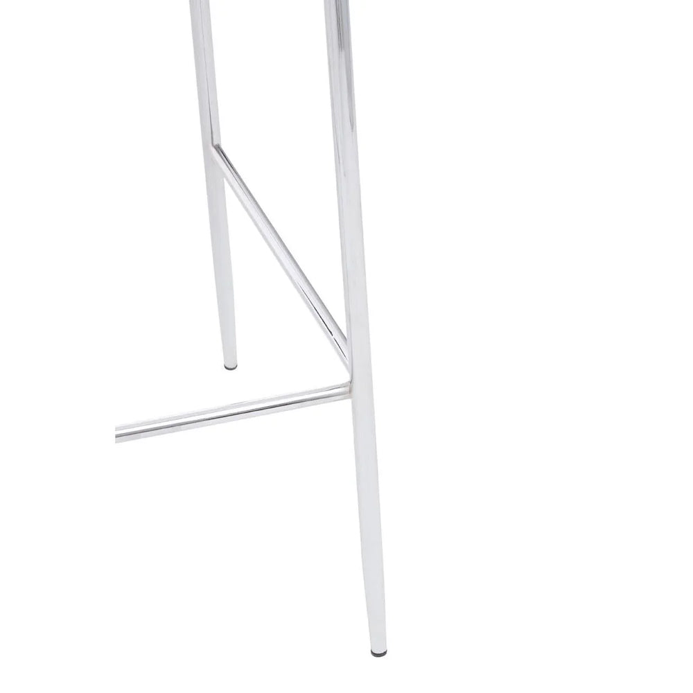 Luxe Blue Velvet Bar Chair