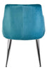 Luxe Blue Velvet Dining Chair
