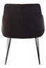 Luxe Black Velvet Dining Chair