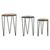 Gilded Hairpin Side Tables