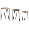 Gilded Hairpin Side Tables