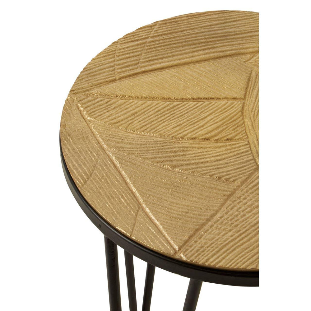 Gilded Hairpin Side Tables