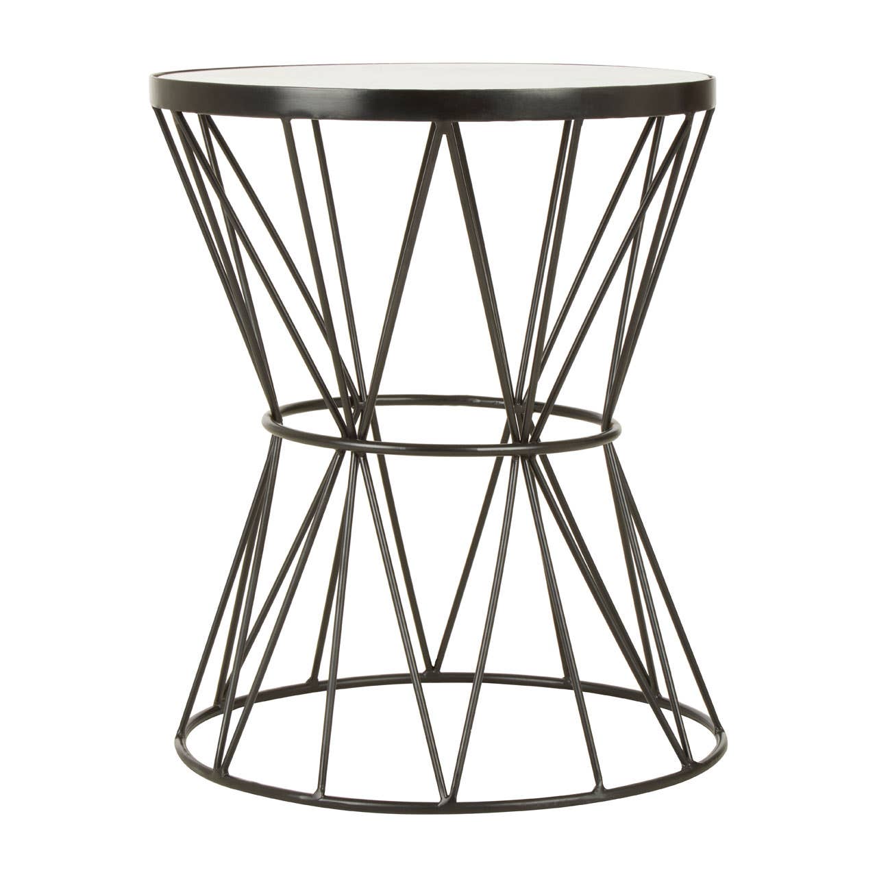 Marble Wire Side Table
