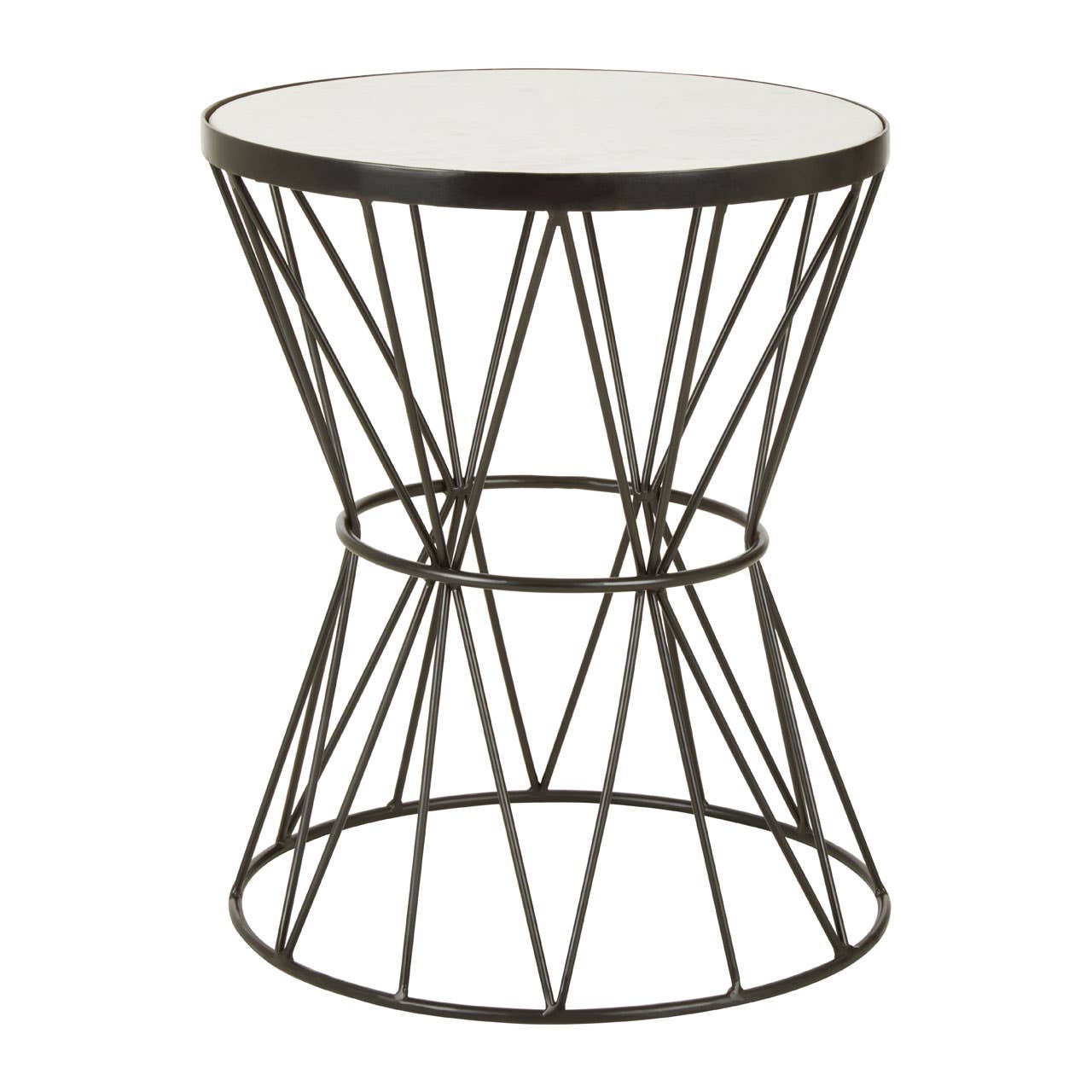 Marble Wire Side Table