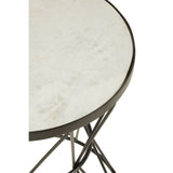 Marble Wire Side Table