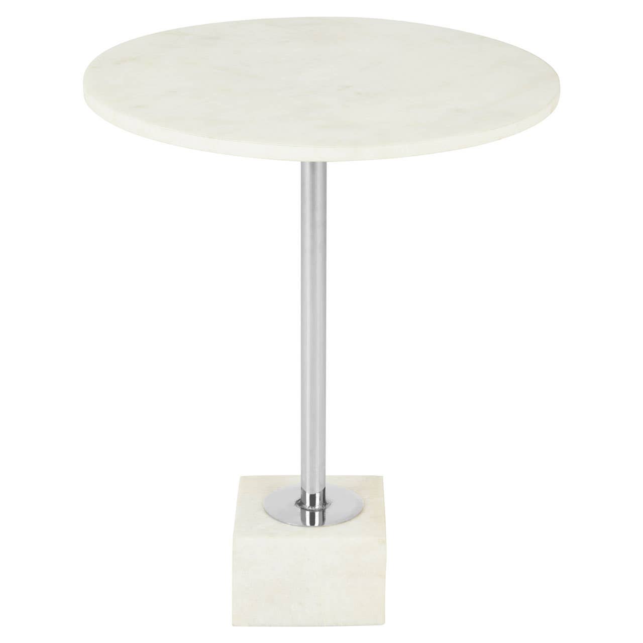 Title Luxe White Marble Side