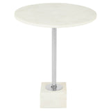 Title Luxe White Marble Side