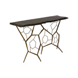 Branches Iron Stone Console Table