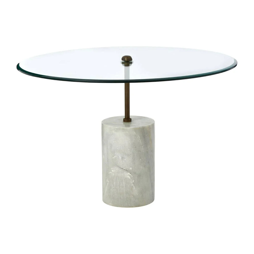 Glass Marble Side Table