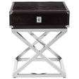 Glamour Leather Side Table