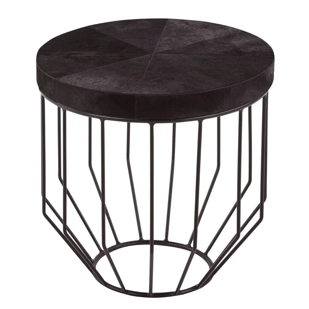Luxury Hide Top Side Table