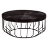 Luxury Leather Round Coffee Table