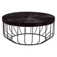 Luxury Leather Round Coffee Table