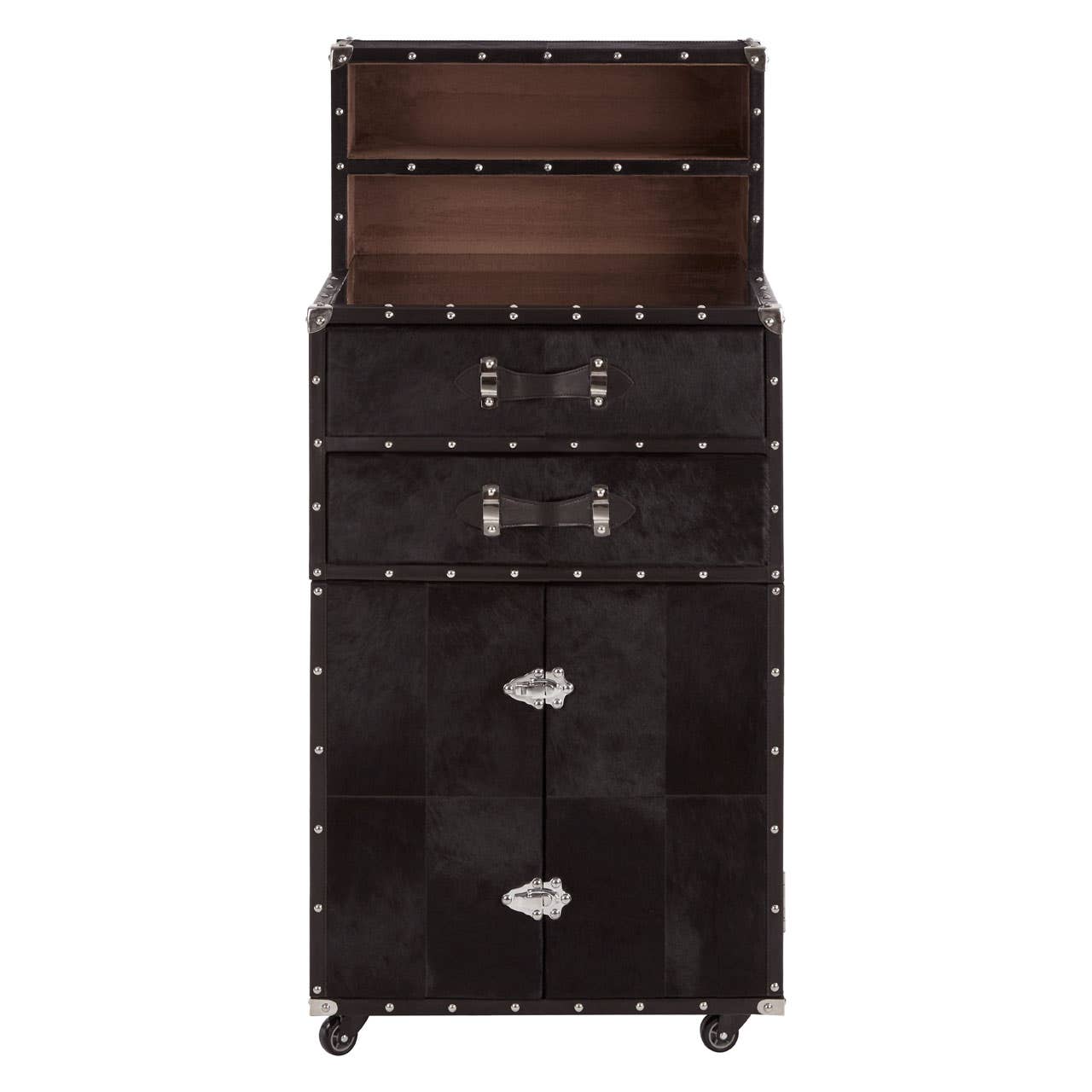 Luxe Leather Drinks Storage