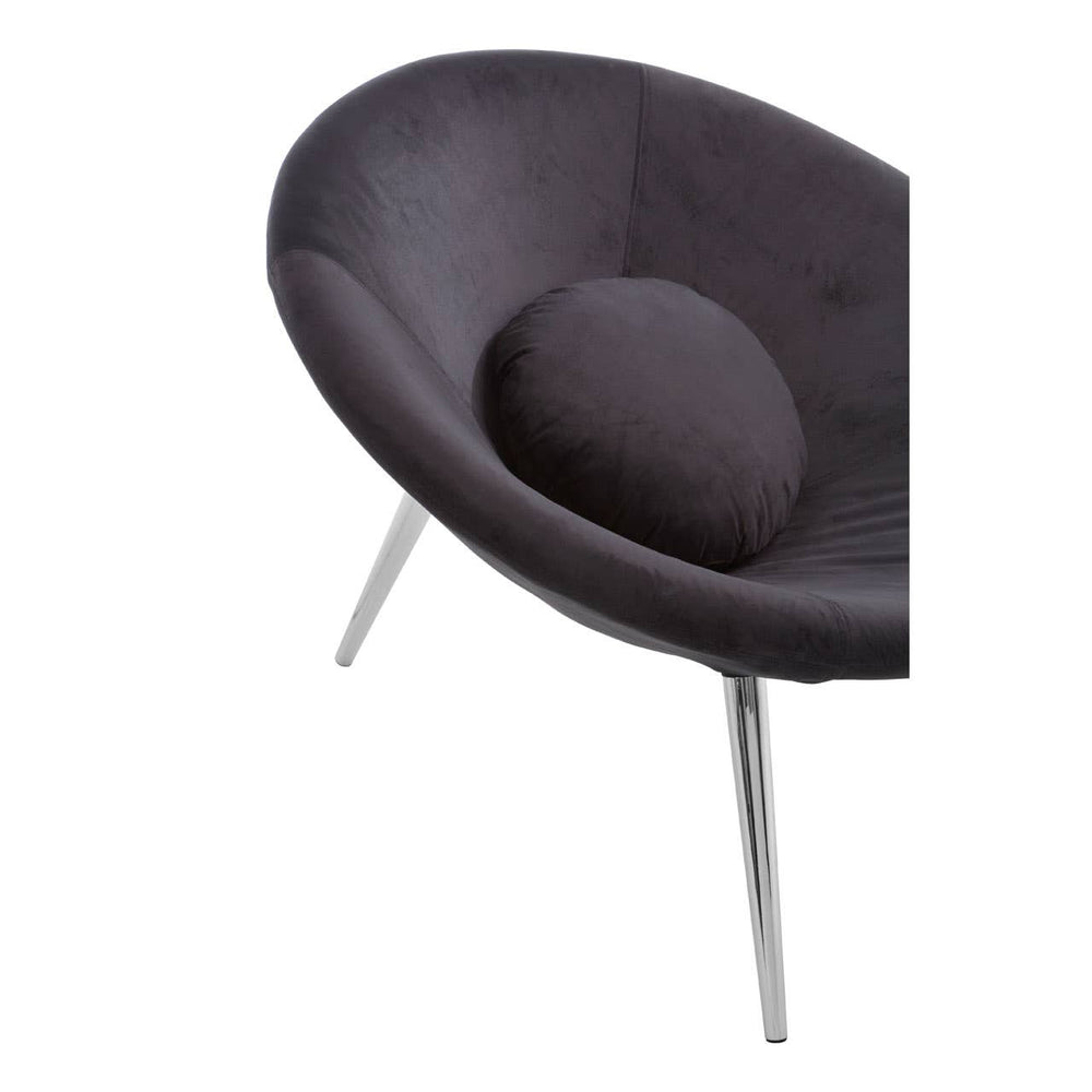 Luxe Black Velvet Chair
