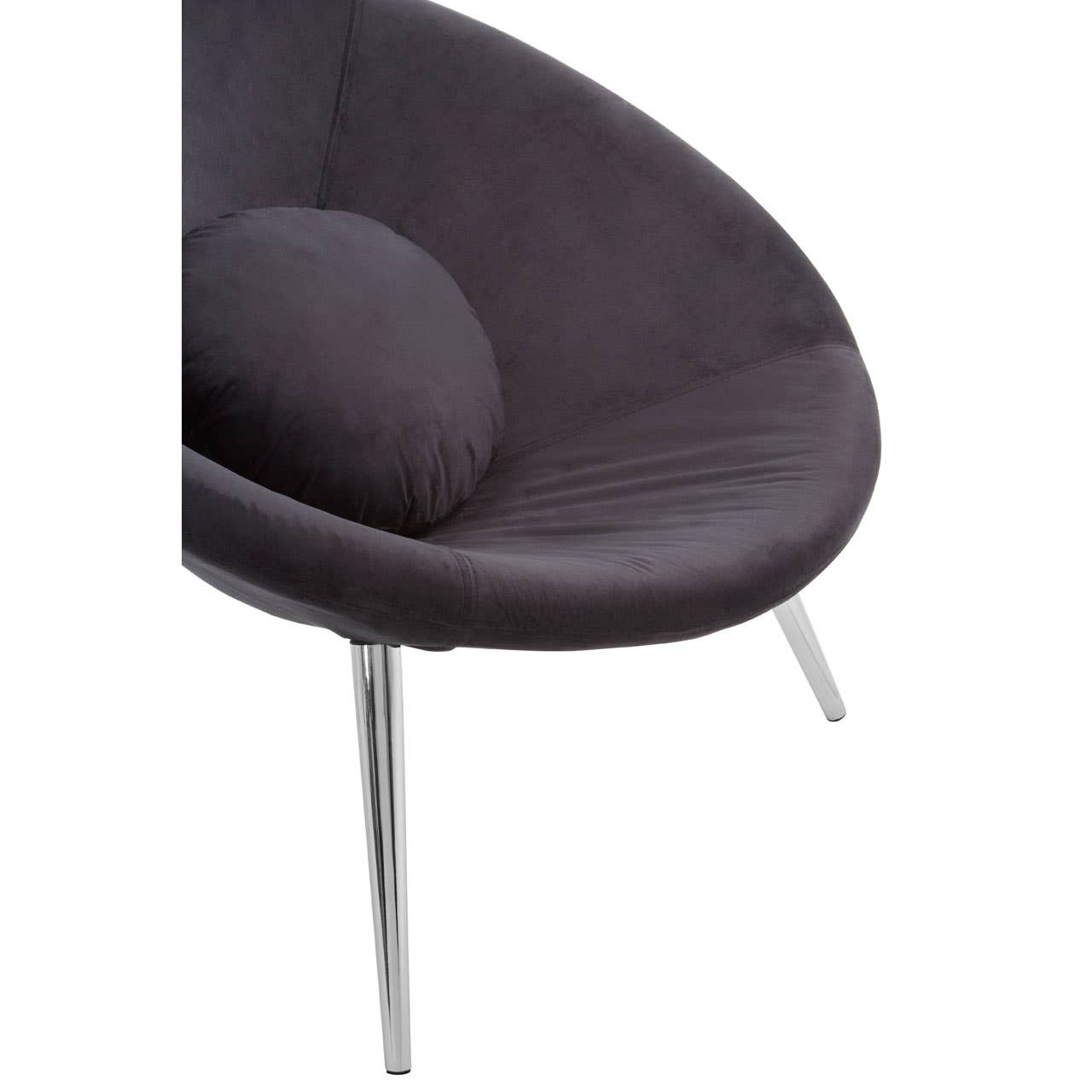 Luxe Black Velvet Chair