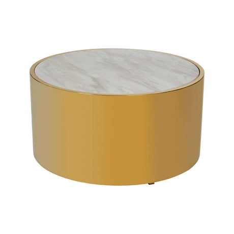Glam Marble Steel Coffee Table