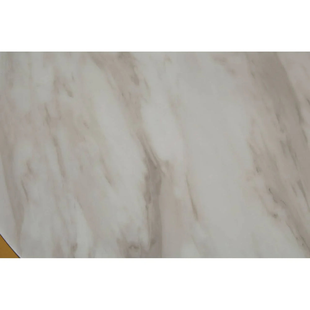 Glam Marble Steel Coffee Table