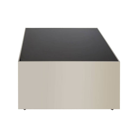 Chrome Finish Glass Coffee Table