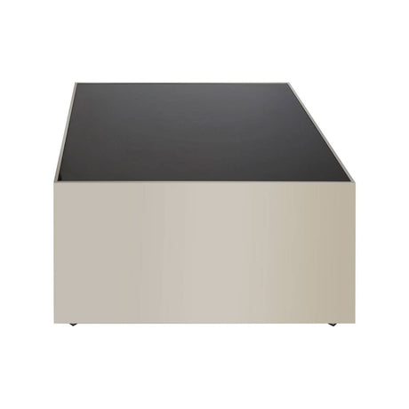 Chrome Finish Glass Coffee Table