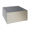 Chrome Finish Glass Coffee Table