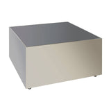 Chrome Finish Glass Coffee Table