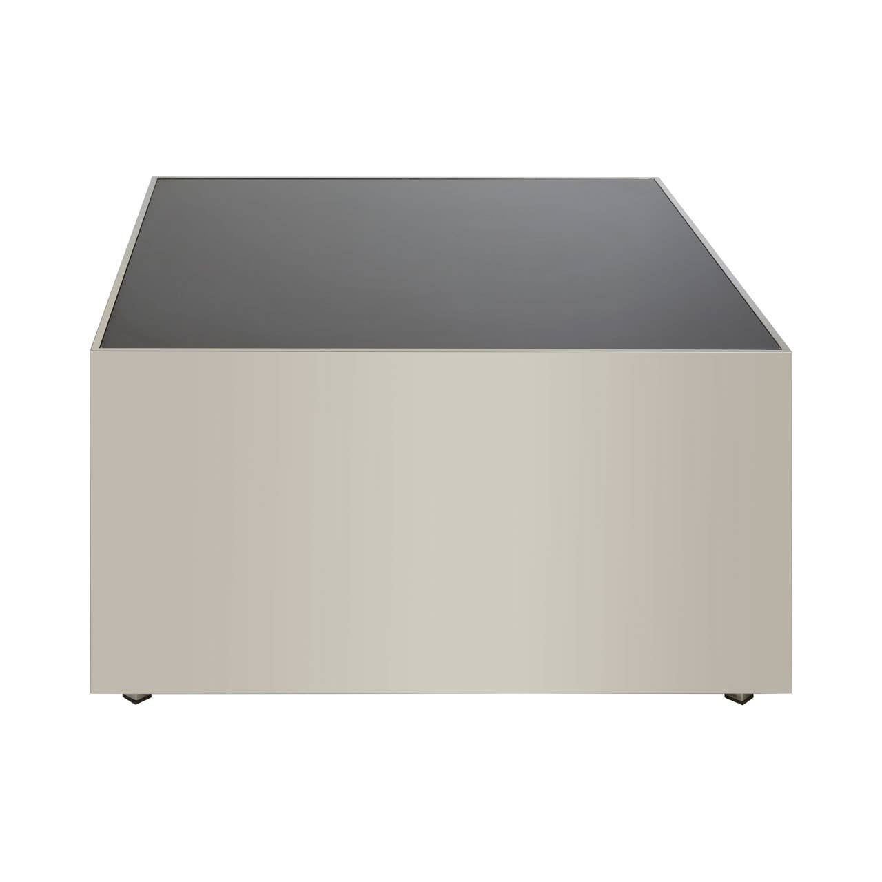 Chrome Finish Glass Coffee Table