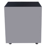 Chrome Glass Square Side Table