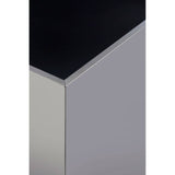 Chrome Glass Square Side Table