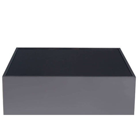 Chrome Glass Square Side Table