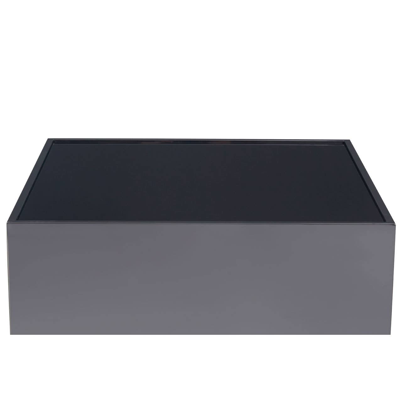 Chrome Glass Square Side Table
