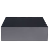 Chrome Glass Square Side Table