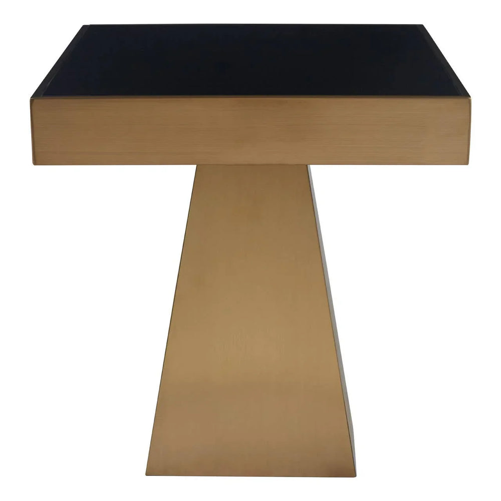 Luxury Gold Glass Side Table