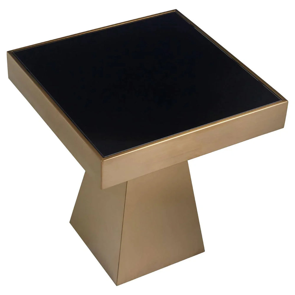 Luxury Gold Glass Side Table