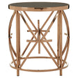 Glamour Black Glass Side Table