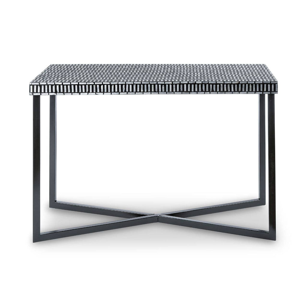 Shell Inlay Console Table