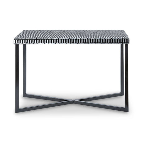Shell Inlay Console Table