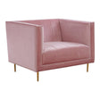 Luxe Pink Velvet Armchair