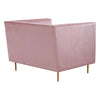Luxe Pink Velvet Armchair