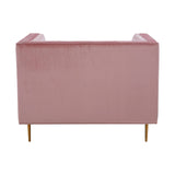 Luxe Pink Velvet Armchair