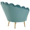 Luxe Blue Velvet Chair